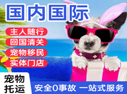 咸阳机场邮寄国际宠物托运 【国